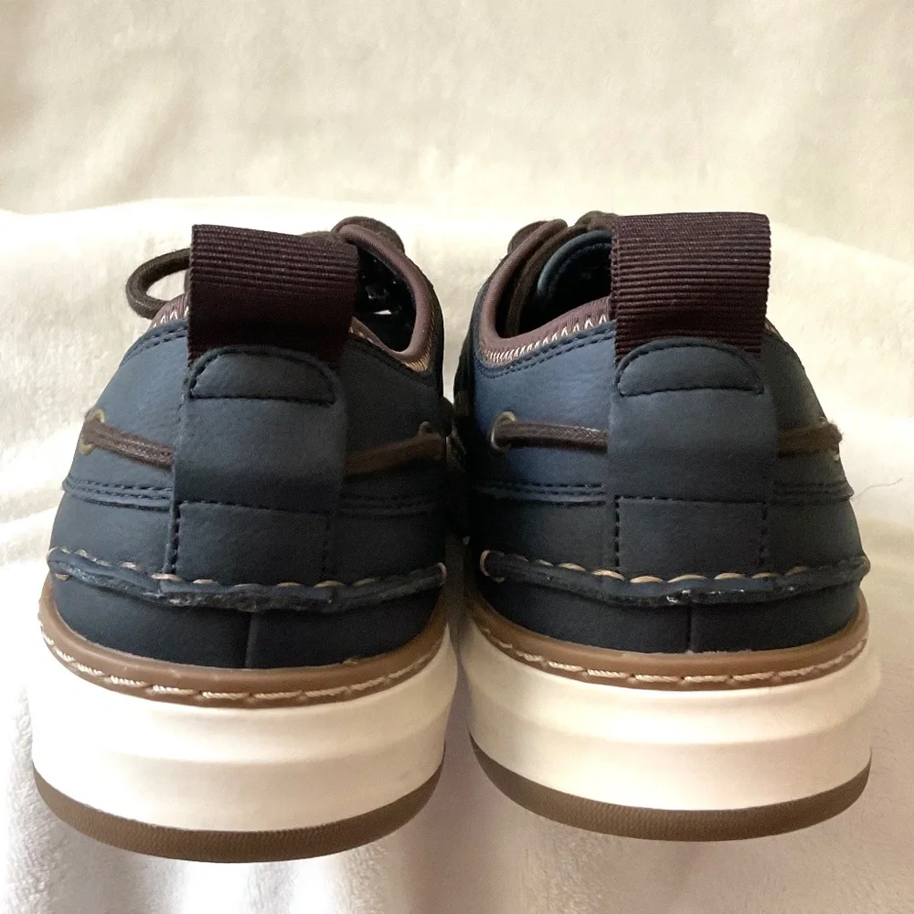 Navy SPERRY Men's Moc Neo Lace Up Boat Shoes Size 9